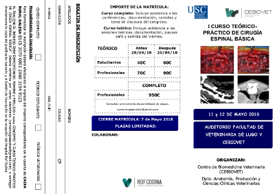 1º Curso de cirugía espinal