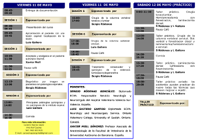 1º Curso de cirugía espinal